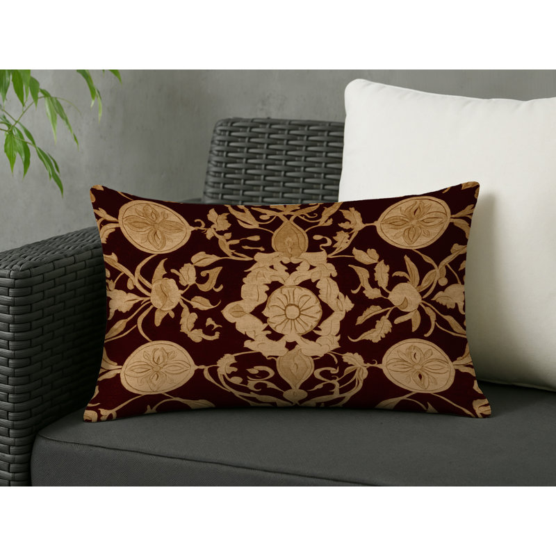 Florid Dream Indoor And Outdoor Throw Pillow, Rectangle 14"H x 20"W