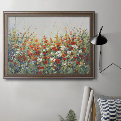 «Garden in Bloom I», toile encadrée de qualité supérieure - prête à être accrochée