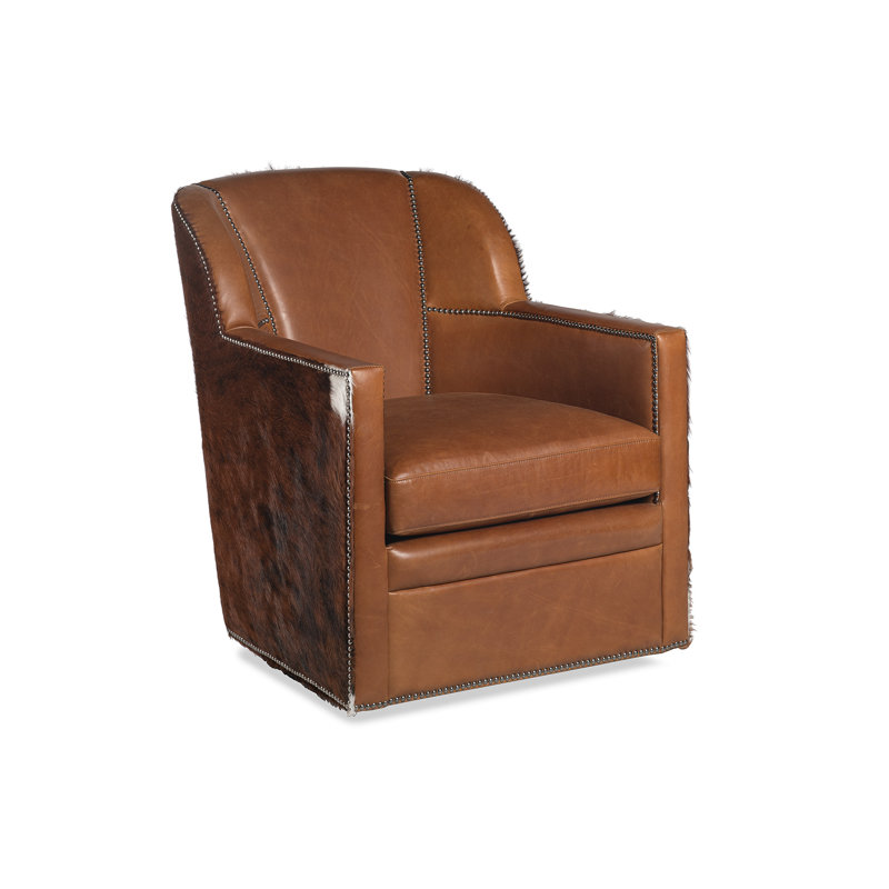 Maitland Smith Upholstery Swivel Armchair