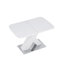 Table de salle à manger extensible moderne avec base en forme de X-1838783919