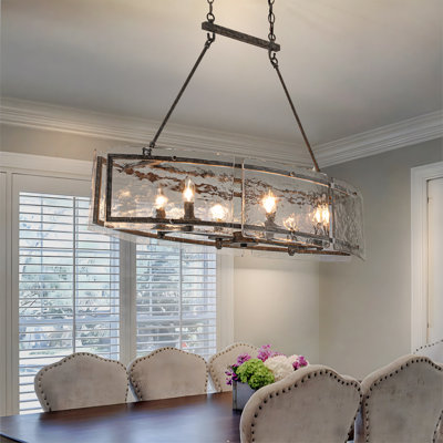 Jairdan 6-Light Dimmable Kitchen Island Chandelier