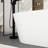 67" White Acrylic Freestanding Bathtub