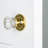 Classic Rosette with Crystal Door Knob