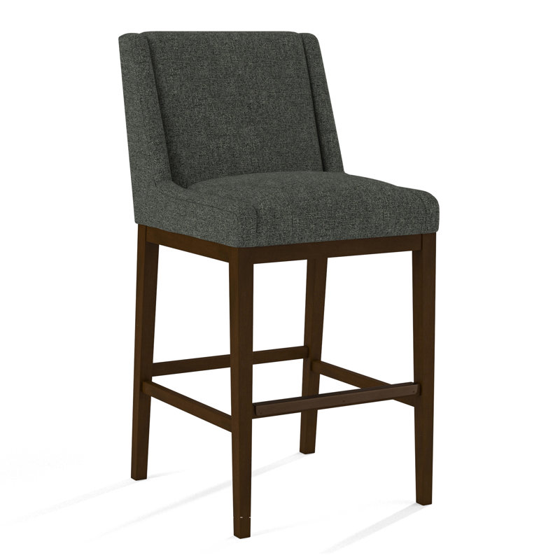 Upholstered Stool, 61606-88, Pecan