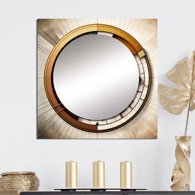 Caclulation The Universe Vintage Spiral Art I - Miroir abstrait à spirales abstraites