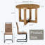 Chester Une table de salle à manger circulaire moderne et pratique. Chaise d'appoint en tissu 4 pièces 4 pièces-1743169648