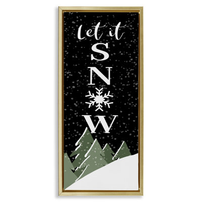 Let It Snow Winter Scene