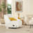 Deantown Upholstered Swivel Recliner