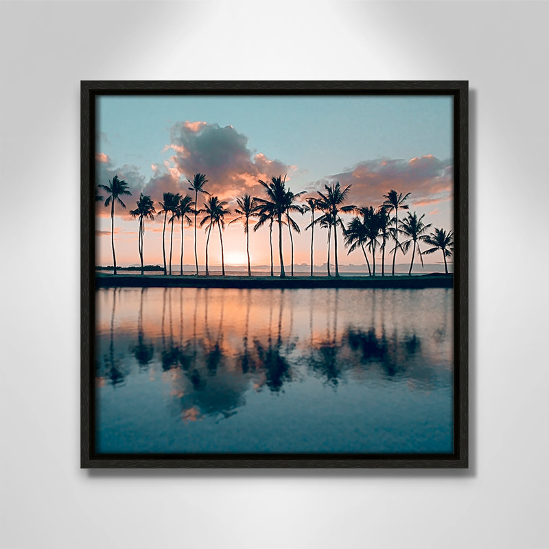 «Big Island Palms» par Danita Delimont, Espresso, H 13,5 po x l 13,5 po x P 2 po