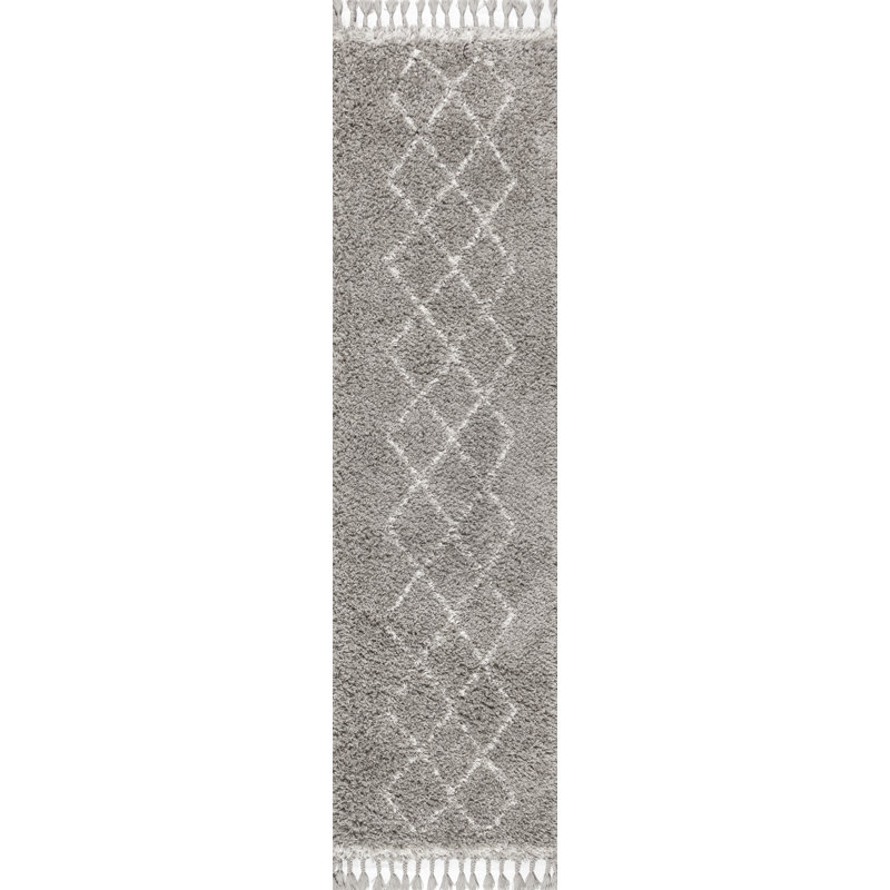Tapis à poils longs Cantera, Tapis de couloir 2 pi 3 po x 8 pi
