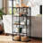 8 Cube Metal Storage Organizer,Display Modular Bookshelf Shelf for Bedroom,Office,Black