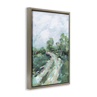 On My Way Abstract Path Floating Frame, design by Wani Pasion