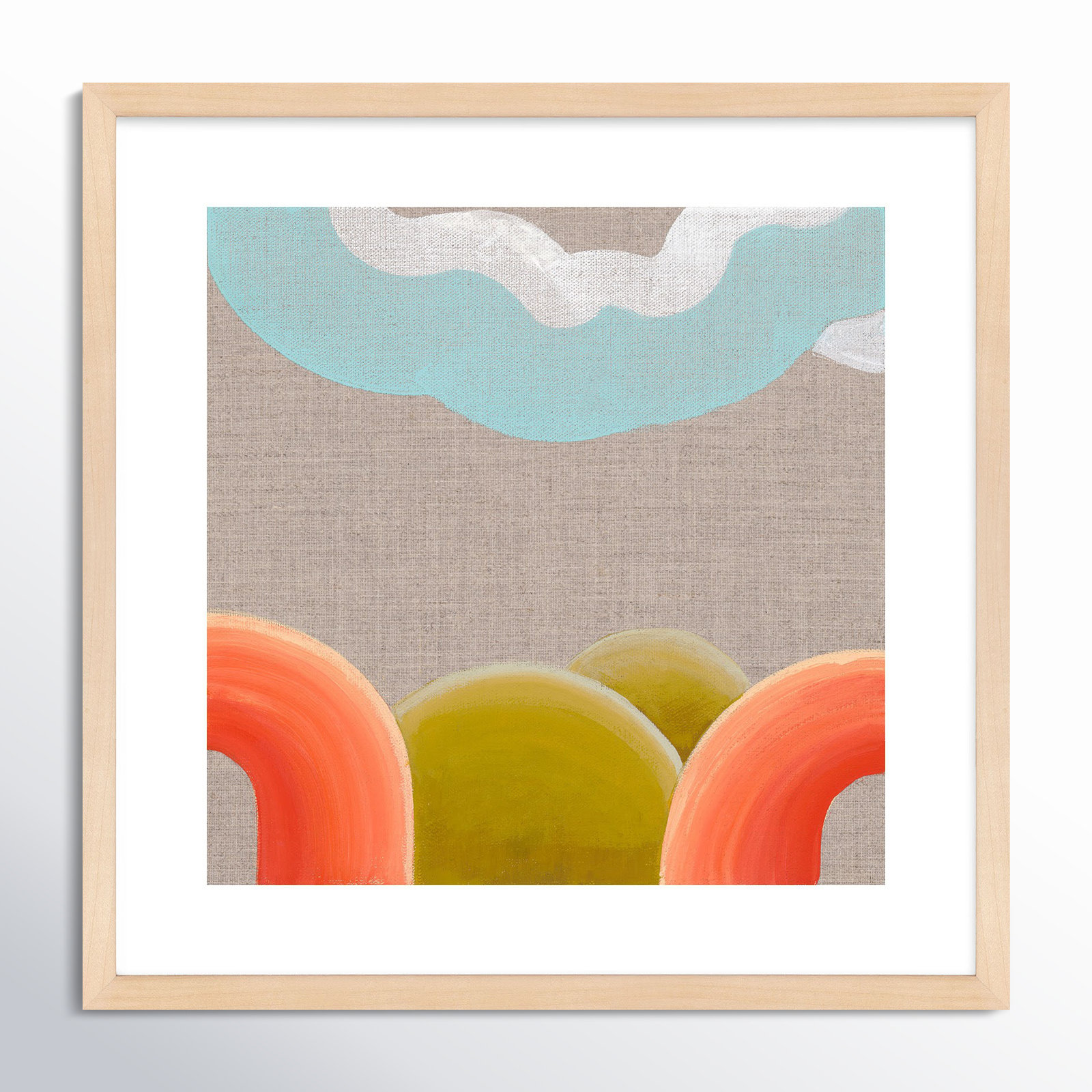 Sunrise 1 by Andrea Stokes, Maple Framed, 36" W x 36" H
