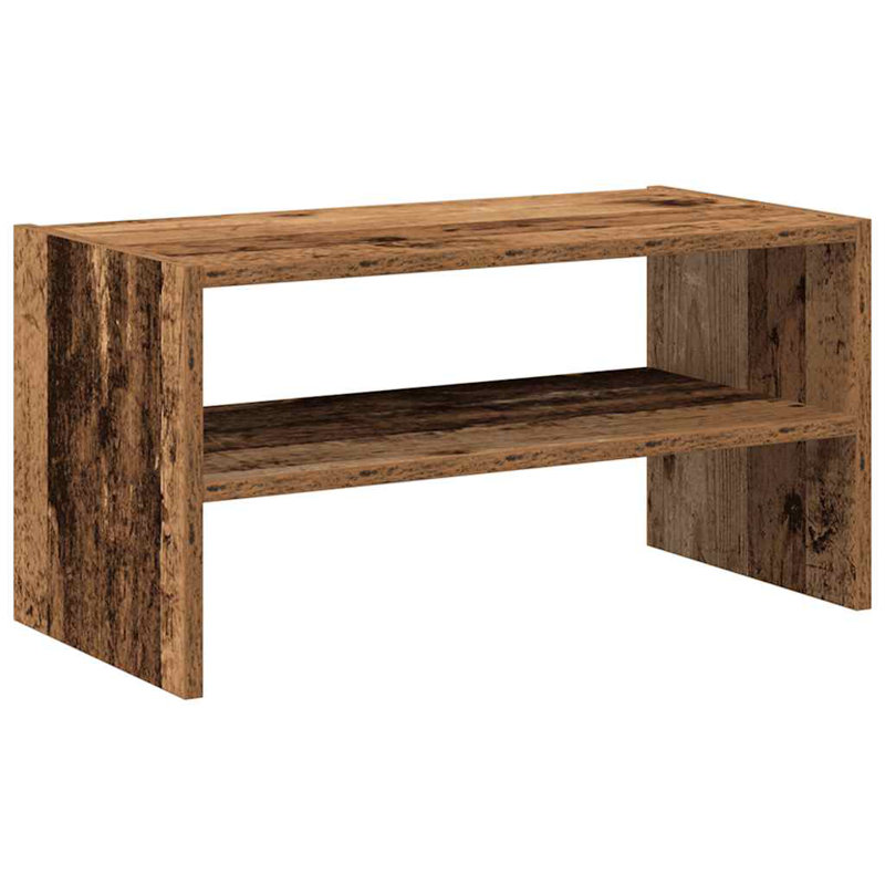 2 Pair Shoe Rack, Old Wood