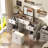 Multifunctional Vanity Desk With Lighted Flip Top Mirror, Adjustable Shelves, And Hidden Storage-1418668253