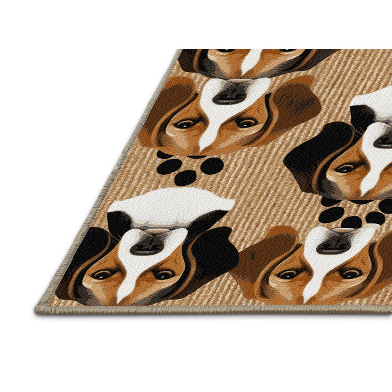 Tapis lavable Beagle Dogs, Rectangulaire 2 pi x 3 pi