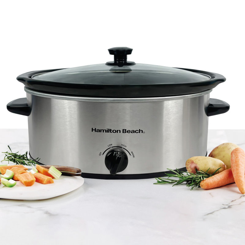 Hamilton Beach 6.5L Slow Cooker, Silver