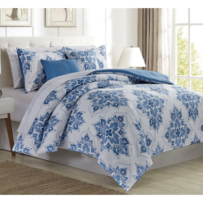 RT Designer's Collection Damask Comforter Set | Wayfair