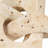 Artistic Resin Interlocking Square Sculptures for Home Decor - Decorative Figurine Accent for Living Room Decorations - Set of 2, 10",7", Ivory & Tan