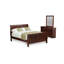 Ensemble de chambre à coucher 3 pièces, un grand lit avec 1 miroir et une commode en bois, finition or métallique-799800727-725191537