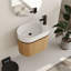 Ensemble de meuble-lavabo mural simple 24 po avec plateau en résine Bellwether-1616430760