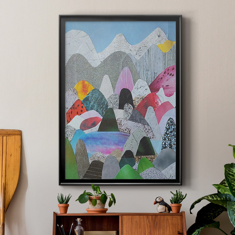 Utah Mountains par Coco Good Print, H 42,5 po x l 30,5 po x P 1 po, Cadre noir