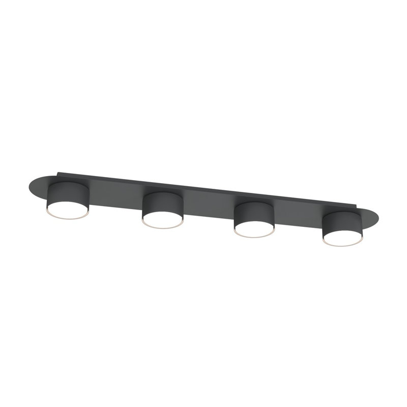 Augustijn Flush Mount, Matte Black