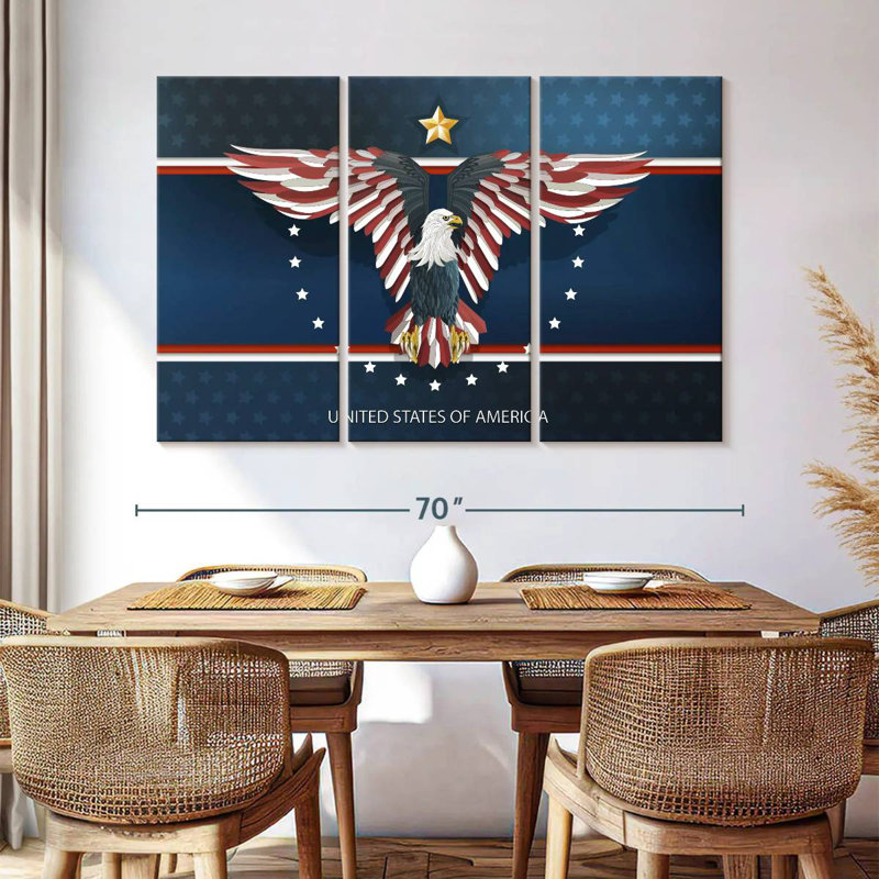 American Patriotic Eagle, 28" H x 45" W