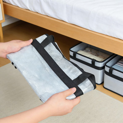 Clear Storage Bags With Zipper - 40L Large Capacity Vacuum Storage Bags For Clothes, Blankets, Bedding, And Seasonal Items, Heavy-Duty PVC Material With Reinforced Handles, 4 Pack
