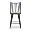 Lewis Windsor Stool With Cushion-Black Oak-Counter-1497053426-1497053431