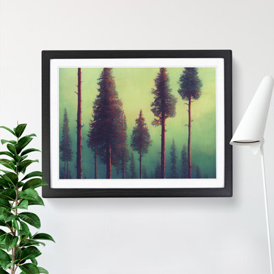 Dashing Pine Tree Forest - Single Picture Frame Print