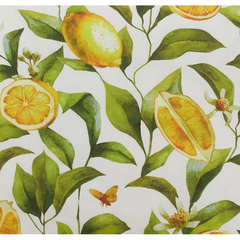 Lemon Design 18" Outdoor Square Throw Pillow