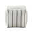 Polyester - Off-White/Black Striped