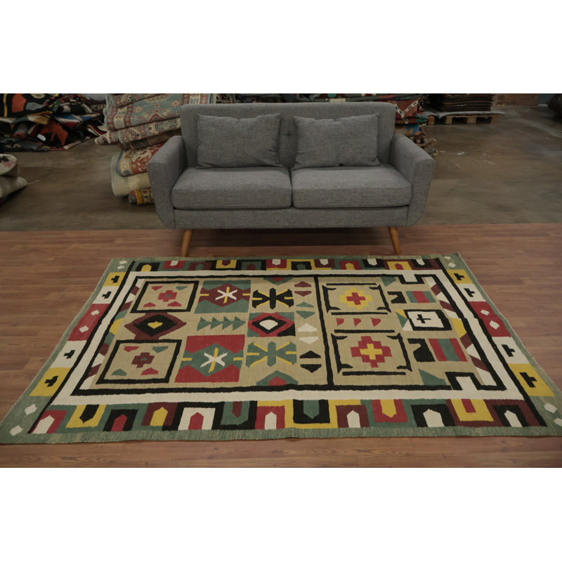 Tapis turc géométrique Kilim 5 x 7
