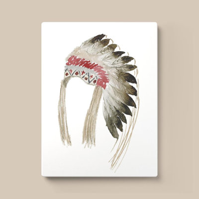 Native American Head Dress by Sundance Graphics - Graphic Art on Canvas