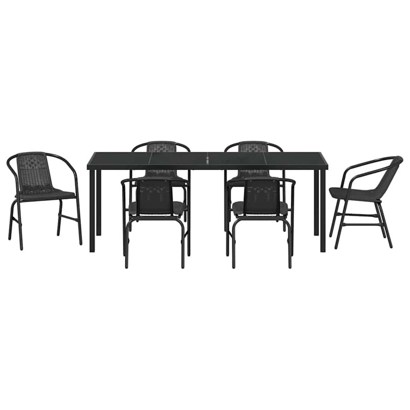 6 - Person Patio Dining Set Rectangular Table