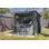   Suncast 8 ft x 7 ft D Resin Storage Shed with Bar and Canopy, Made in the USA