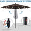 Parasol de marché éclairé Caerphilly-157318111-264100219