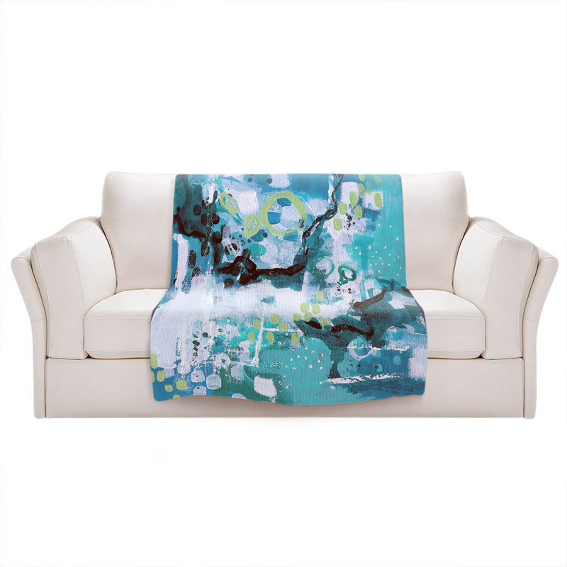 Hand Woven Throw Blanket, 51" W x 60" L