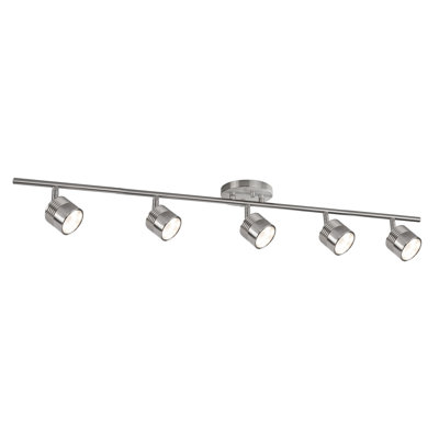 Lyra 36'' 5 -Light Fixed Track Track Kit with Dimmable and Adjustable Head