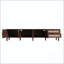 86" Rattan TV Stand with App-Controlled LED Lights