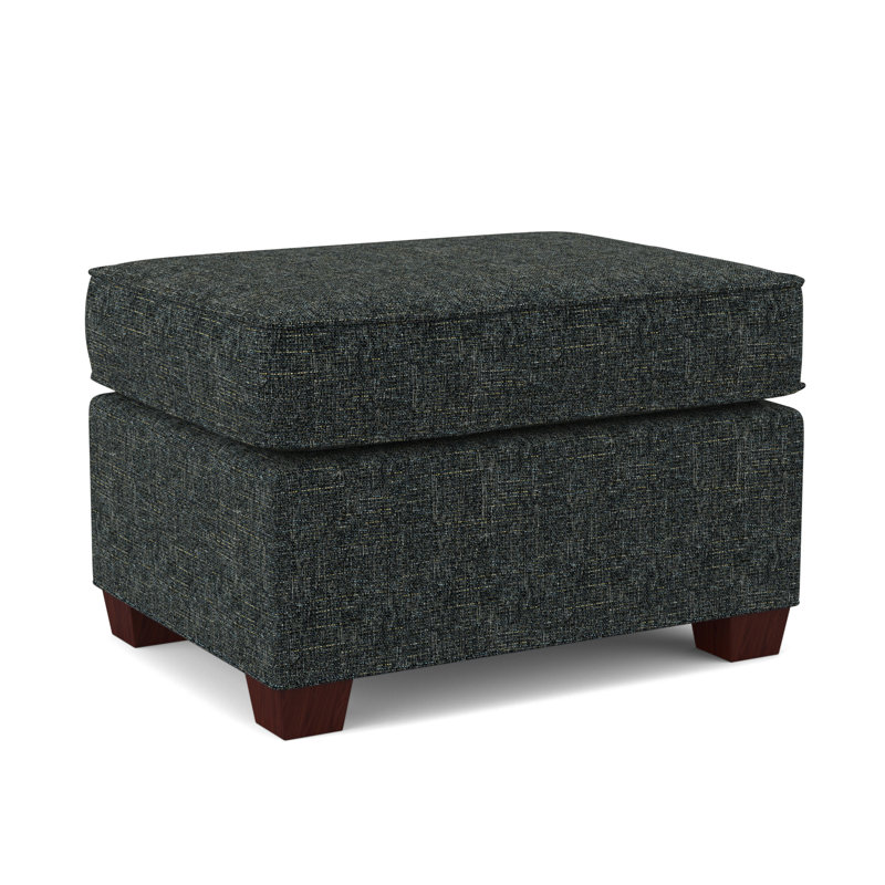Finn 26" Wide Rectangle Standard Ottoman, Empire Mahogany, Connelly Crow