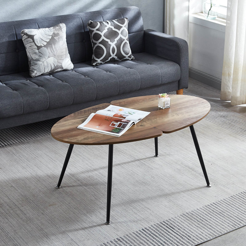 Table basse, table basse, table centrale, Brun