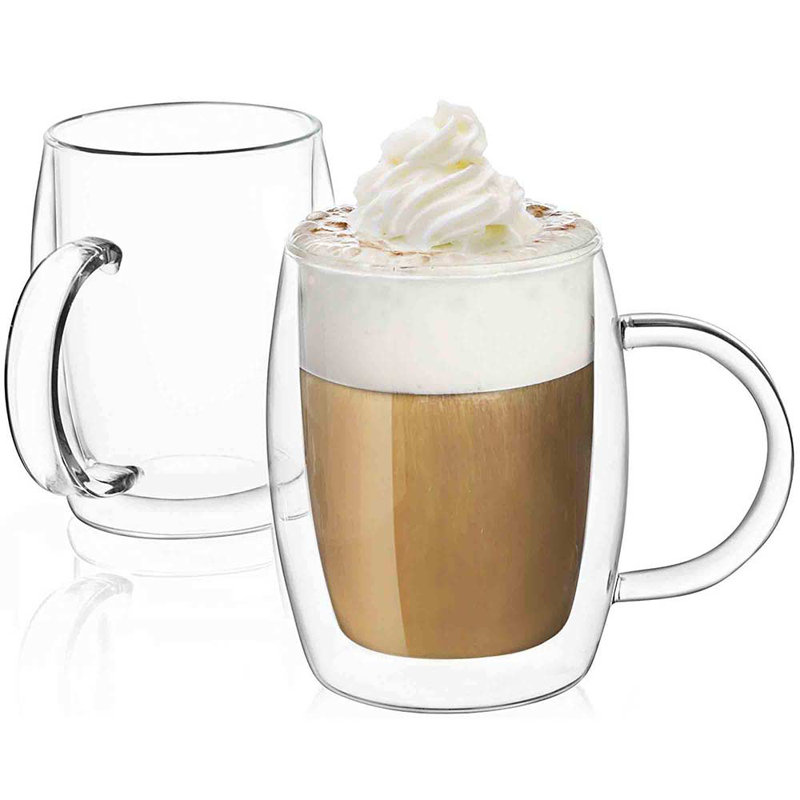 JoyJolt Aroma Double Wall Insulated Glasses, 13.5oz