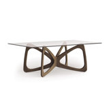 Butterfly Dining Glass Top Table
