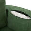 Fauteuil d'appoint pivotant en chenille 360 ° avec coussins amovibles-834513681