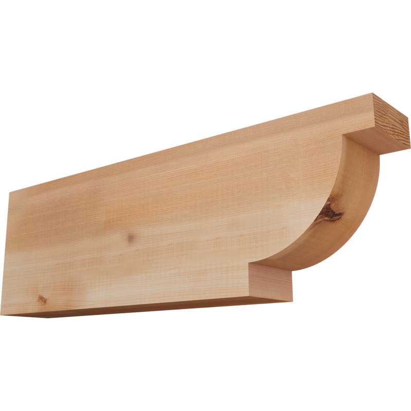 Queue de chevron lisse l 3 3 po x H 8 po x L 24 po, cèdre rouge de l'Ouest, Cèdre rouge, H 8 po x l 24 po x P 3,5 po