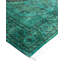Tapis vert contemporain en laine noué à la main 2 pi 8 po x 4 pi 2 po Celis