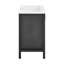 Meuble-lavabo noir mat 24 po Avallon