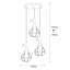 Luminaire suspendu en grappe à 3 lumières Fulks